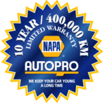 NAPA Autopro 10-year-warranty-seal