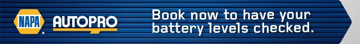 Book now to have your battery levels checked